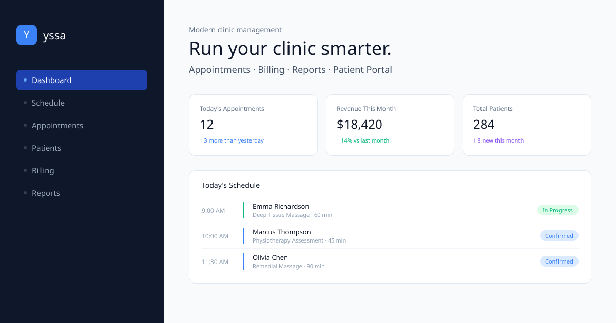 yssa — Modern Clinic Management